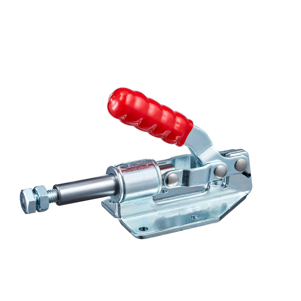 Hertel CH-36092 Standard Straight Line Action Clamp 397 lb Load Capacity, 1.2598" Plunger Travel, Flanged Base, Steel