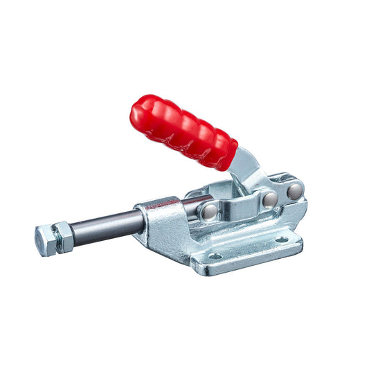 Hertel CH-36003 Standard Straight Line Action Clamp 600 lb Load Capacity, 1.252" Plunger Travel, Flanged Base, Steel
