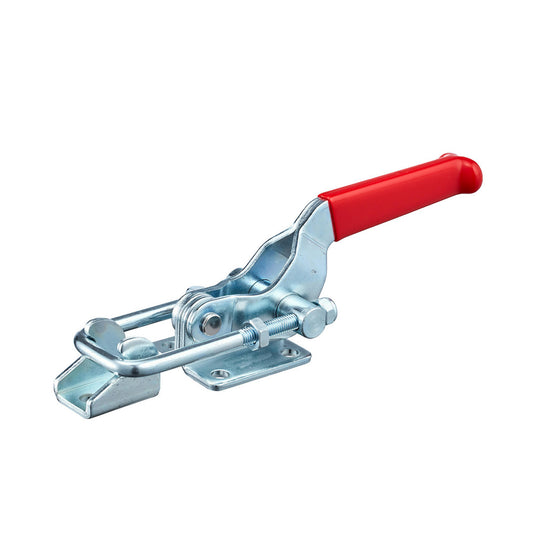 Hertel CH-40341 Pull-Action Latch Clamp Horizontal, 1,984 lb, U-Hook, Flanged Base