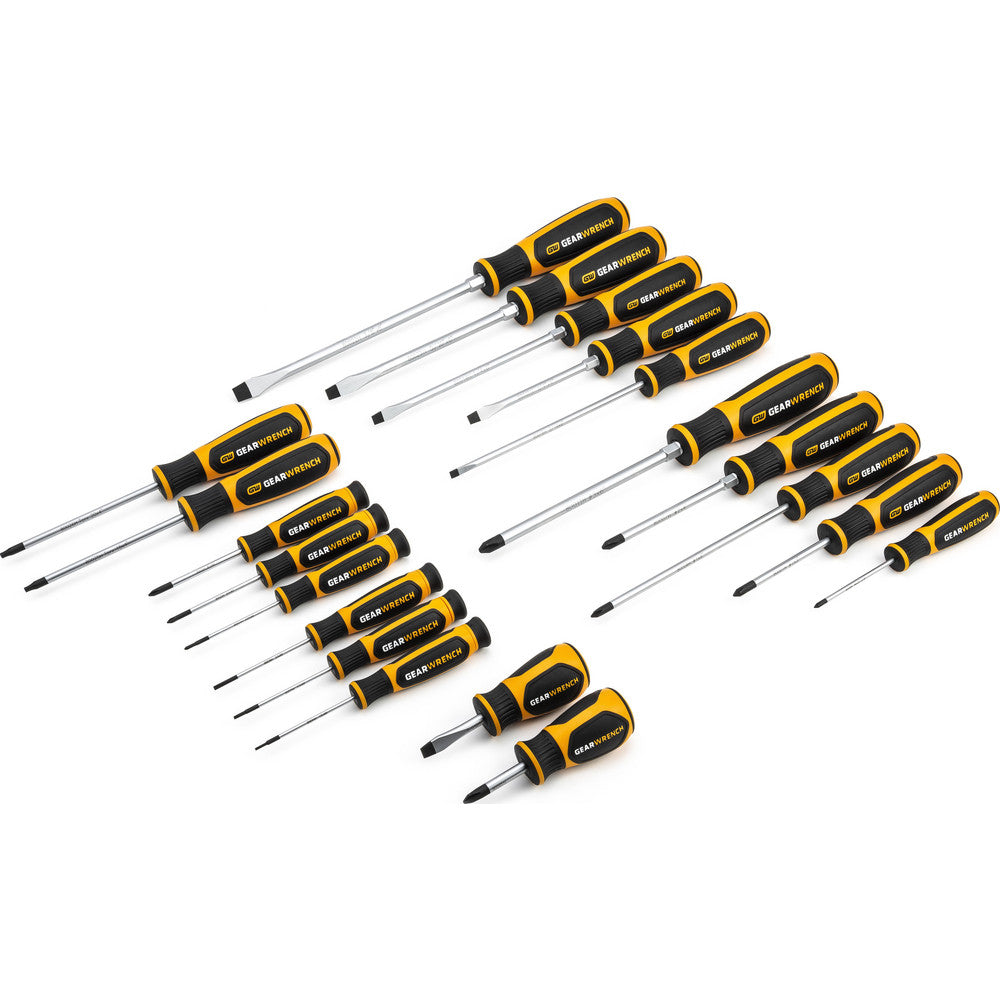 GEARWRENCH 80066H Screwdriver Sets Screwdriver Types Included Phillips, Slotted, Torx  Container Type None  Number Of Pieces 20  Insulated No