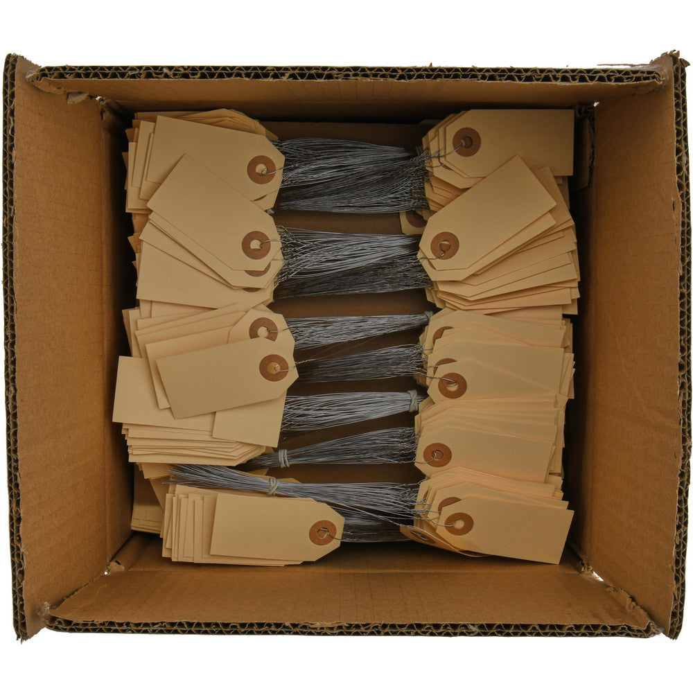 Value Collection G30013 Shipping Tags, Pre-Wired, 10 Pt., 2 3/4" x 1 3/8", Manila, 1000/Case