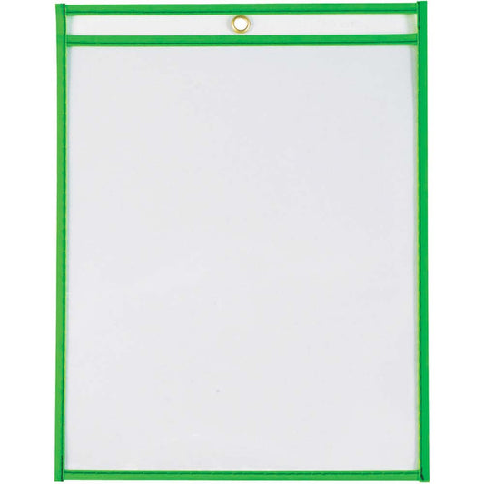 Value Collection JTH115GN 15 Pc Job Ticket Holder Neon Green