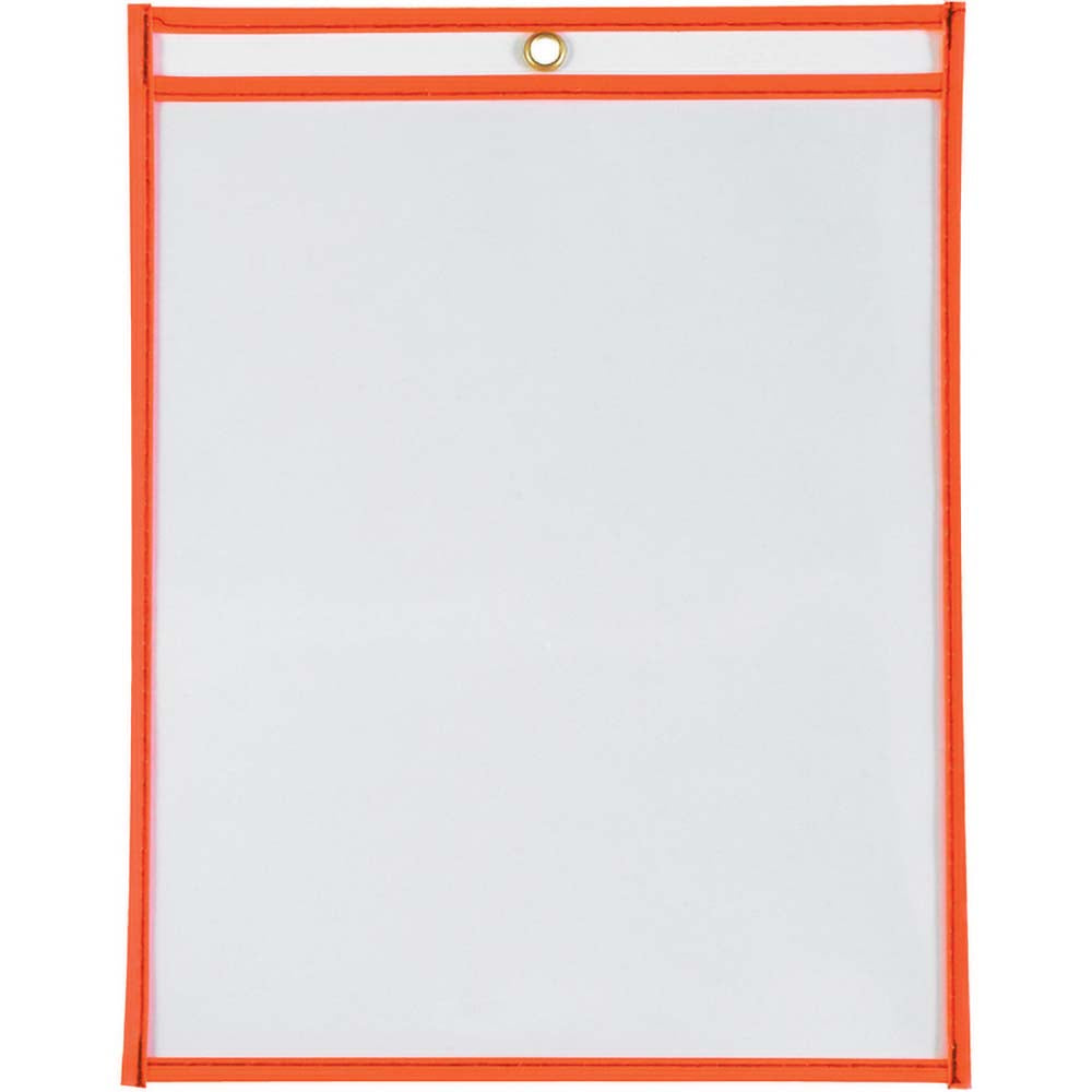 Value Collection JTH115OR 15 Pc Job Ticket Holder Neon Orange