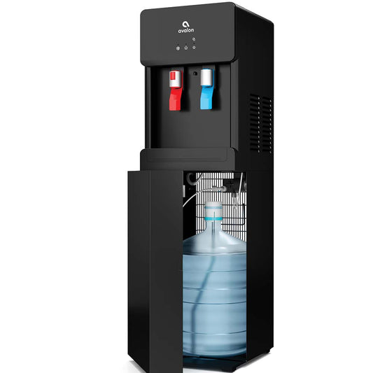 Avalon A6SC-BLK Water Dispensers Voltage 110-120 V  Dispenser Style Freestanding  Dispenser Type Bottom Loading, Self Cleaning  Capacity 5gal (US)  Amperage Rating 6 A