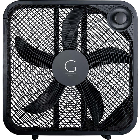 Genesis G20BOX-BLK 20" Blade, 2,330 Max CFM, Box Fan