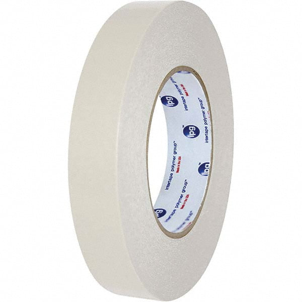 Intertape DCT101A004855 White Double-Sided Paper Tape 48 mm Wide, 55 m Long, 3.2 mil Thick, Acrylic Adhesive