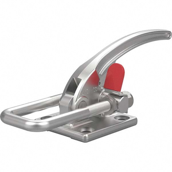 De-Sta-Co 385-SS Pull-Action Latch Clamp Horizontal, 7,500 lb, U-Hook, Flanged Base