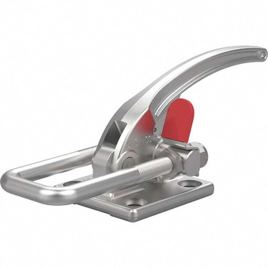 De-Sta-Co 385-SS Pull-Action Latch Clamp Horizontal, 7,500 lb, U-Hook, Flanged Base