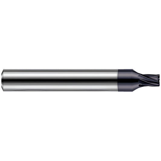 Harvey Tool 882312-C6 Corner Radius End Mill 3/16" Dia, 9/16" LOC, 0.0150" Radius, 7 Flute, Solid Carbide