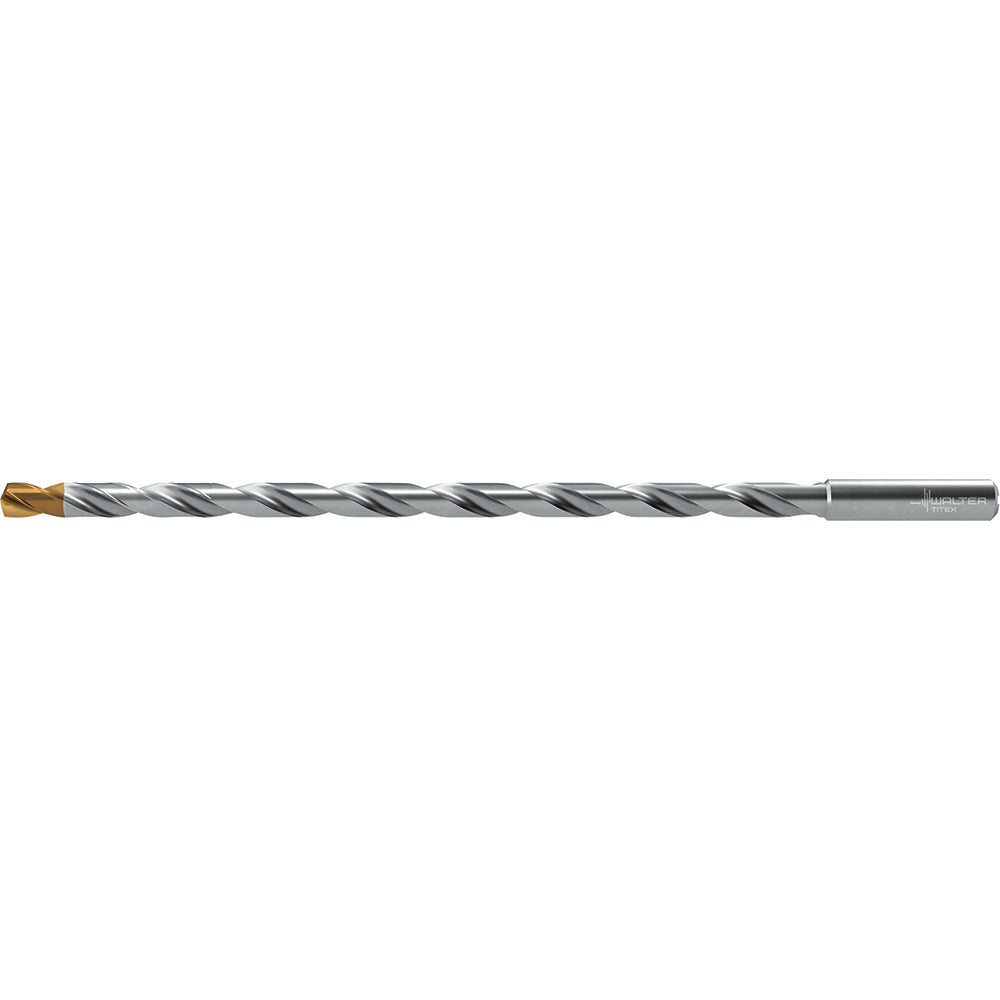 Walter-Titex 7684304 Extra Length Drill Bit 1/4" Dia, 140 &deg Point, Solid Carbide