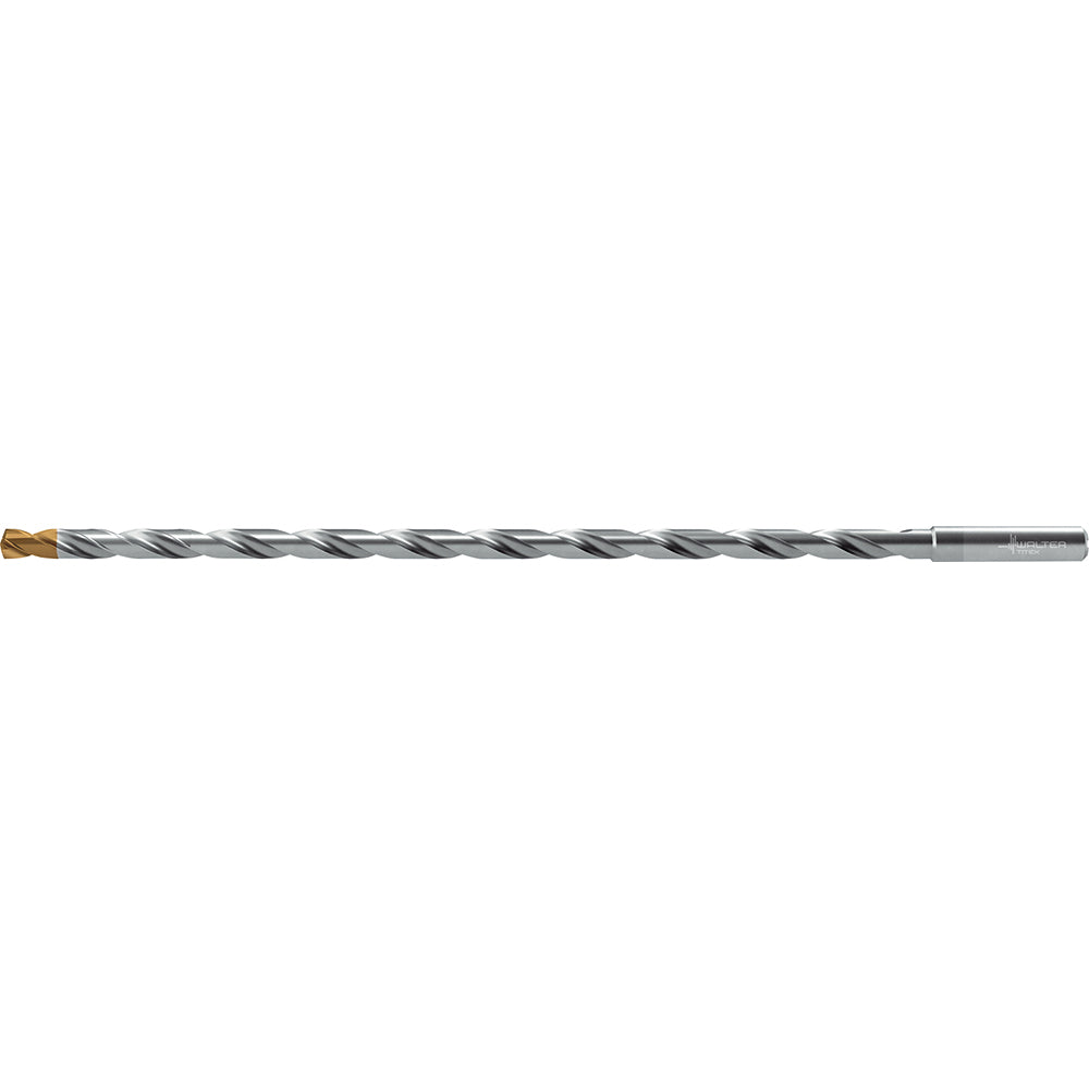 Walter-Titex 7684349 Extra Length Drill Bit 1/4" Dia, 140 &deg Point, Solid Carbide