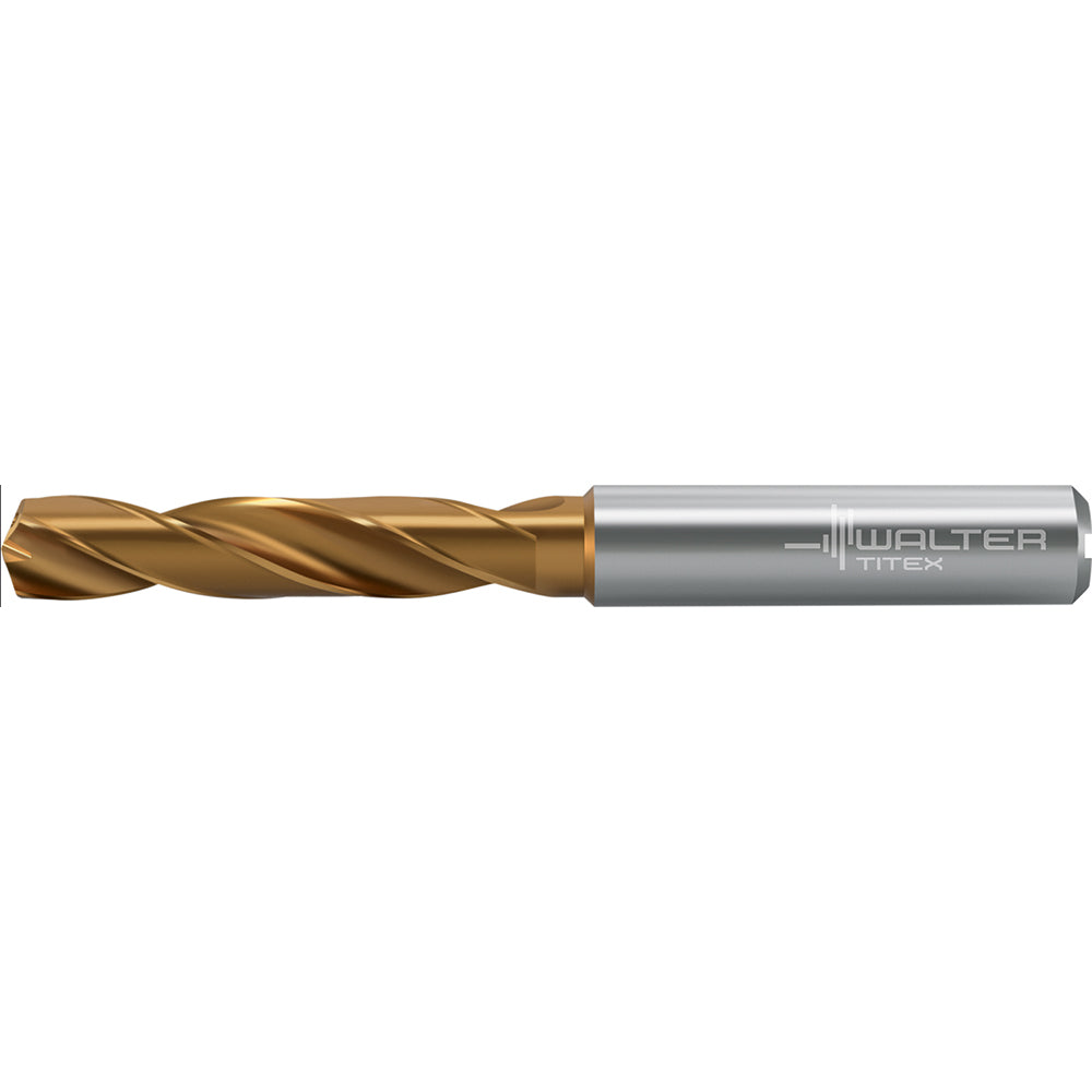 Walter-Titex 7378076 Screw Machine Length Drill Bit 3.50 mm (0.1378) Dia, 140 deg, Solid Carbide