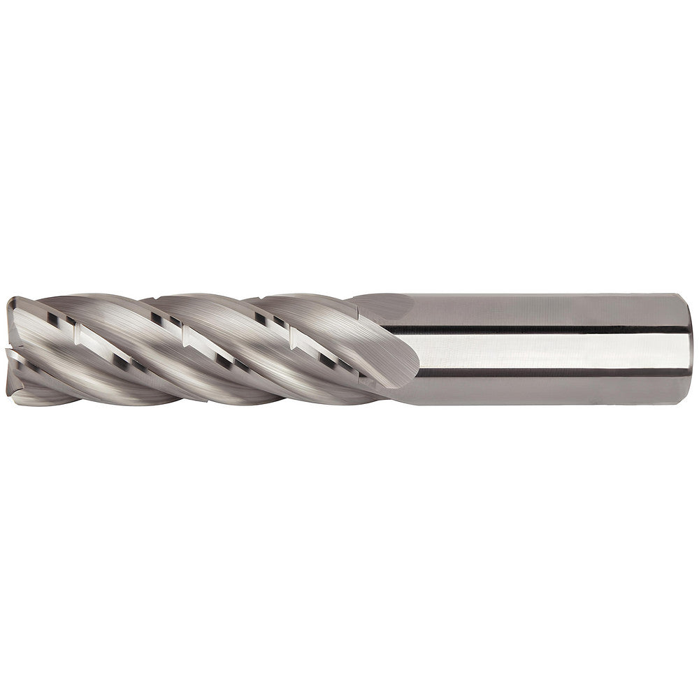 Kennametal 6754921 Corner Radius End Mill 3/8" Dia, 1-1/8" LOC, 0.03" Radius, 5 Flutes, Solid Carbide