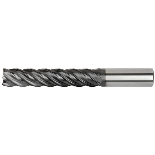Kennametal 6764473 Corner Radius End Mill 5/8" Dia, 3-1/8" LOC, 0.03" Radius, 5 Flutes, Solid Carbide