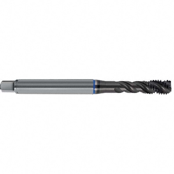 Guhring 9046300060000 Spiral Flute Tap M6 x 1.00, Metric, 3 Flute, Bottoming, 6HX Class of Fit, HSS-E, TiAlN Finish