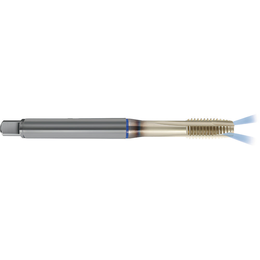 Guhring 9046480160000 Spiral Point Tap M16x2 Metric, 4 Flutes, Plug Chamfer, 6HX Class of Fit, High-Speed Steel-E-PM, Sirius Coated