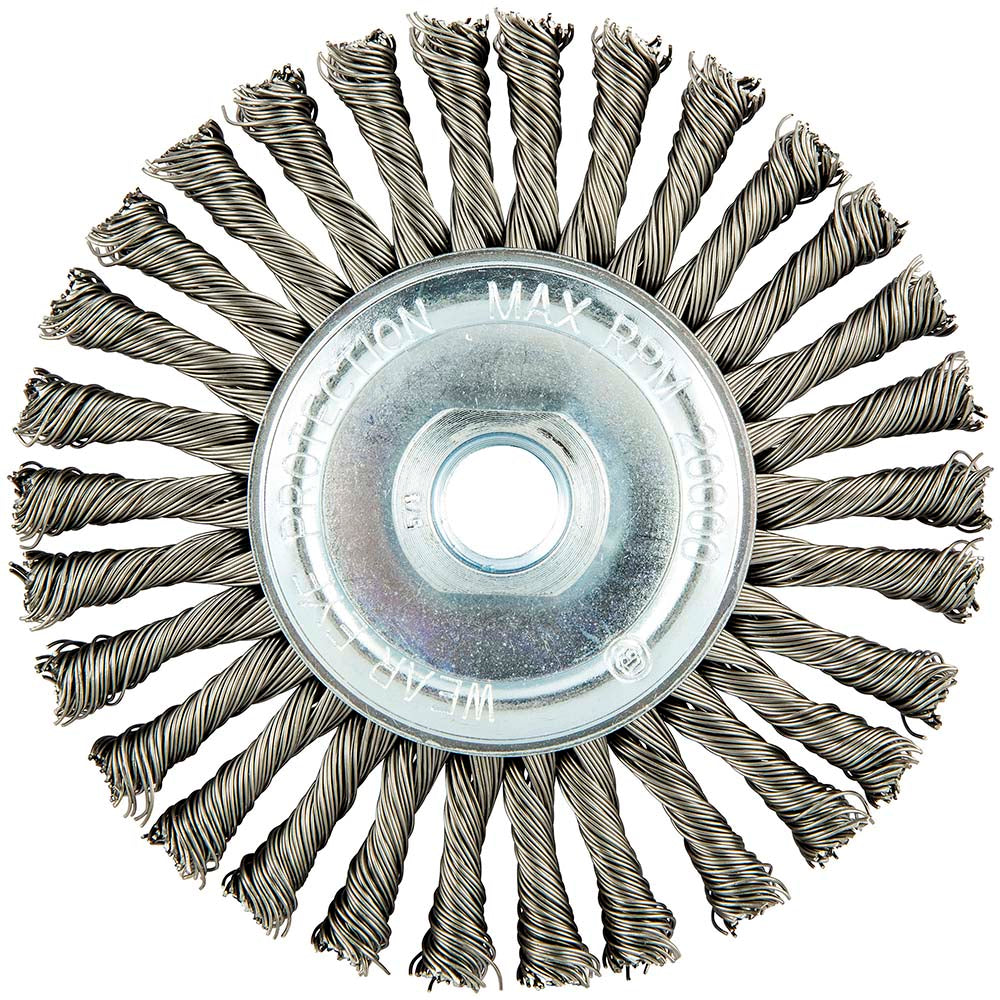 Norton 66252839111 Wheel Brush 4-1/2" Wheel Dia, Stringer Bead