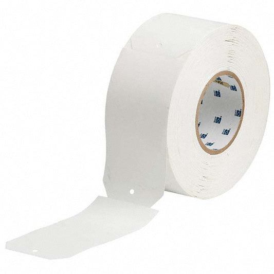 Brady 20499 Label Maker Label White, Polyethylene, 500 per Roll