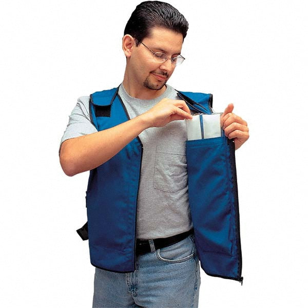 Allegro 8413-05 Cooling Vests Cooling Technology Ice Pack Cooling Vest  Size 2X-Large  Color Blue  Maximum Cooling Time (Hours) 3  Material Cotton  Activation Method Freeze
