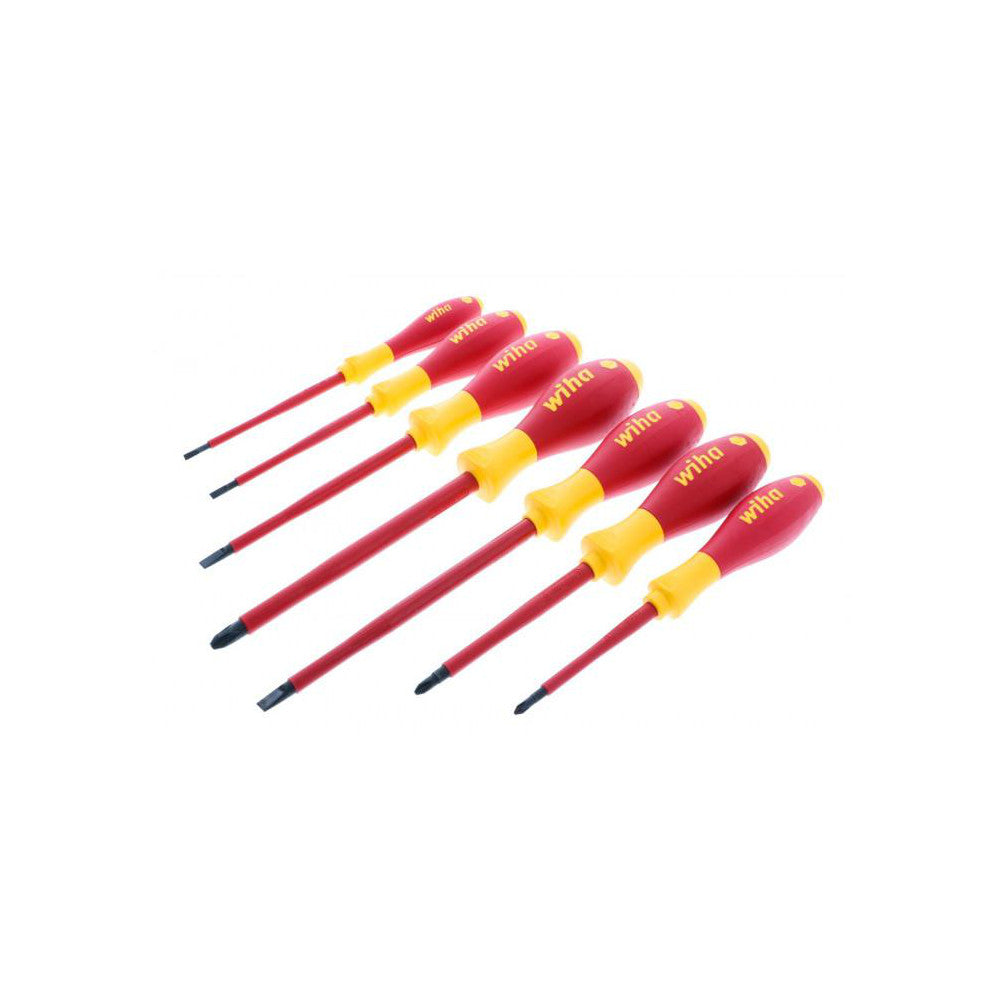 Wiha 32099 Screwdriver Set 7 Pc, Insulated Slotted, Phillips & Square