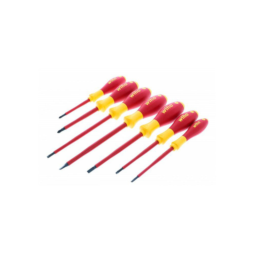 Wiha 32097 Screwdriver Set 7 Pc, Insulated Slotted & Phillips