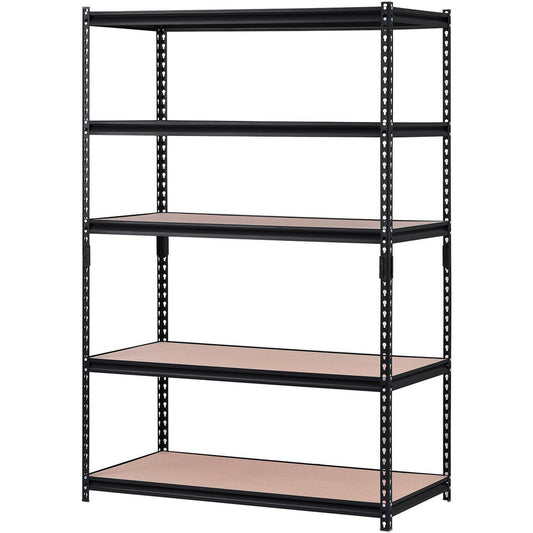 Edsal UR245P-BLK Steel Adjustable Shelving 48" Wide, 24" Deep, 72" High