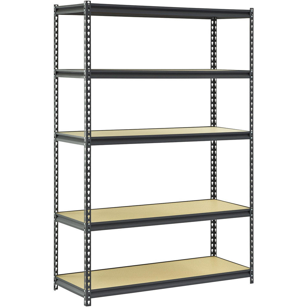 Edsal UR1848P-BLK Steel Adjustable Shelving 48" Wide, 18" Deep, 72" High