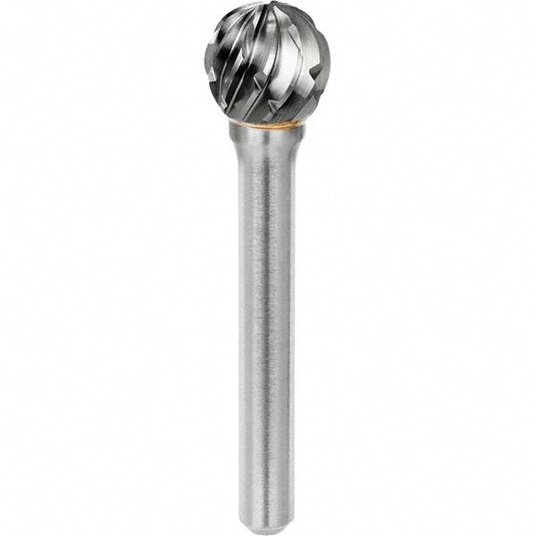 Kyocera SGS Precision Tools 19358 Abrasive Burr SD-1, 1/4" Cut Dia, Ball, Steel Cut