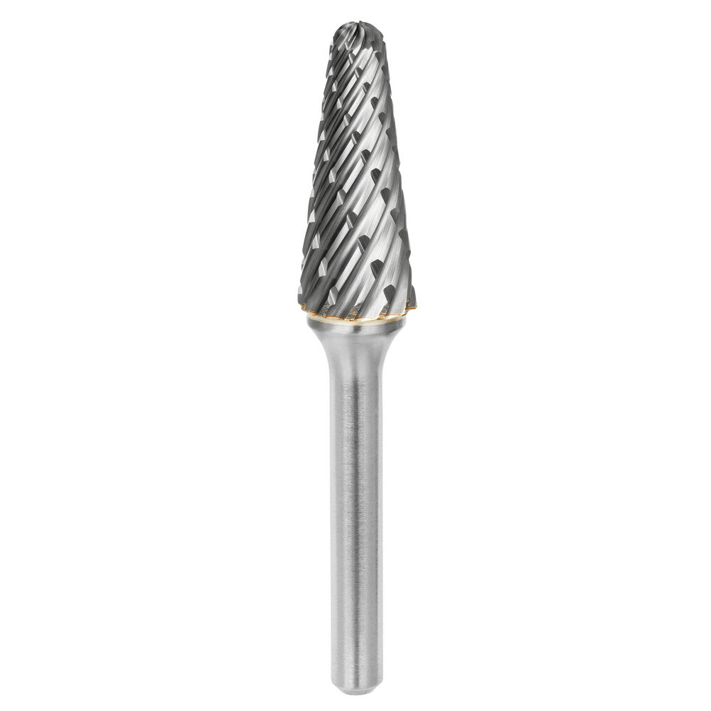Kyocera SGS Precision Tools 19373 Abrasive Burr SL-3, 3/8" Cut Dia, Ball Nose Cone, Steel Cut