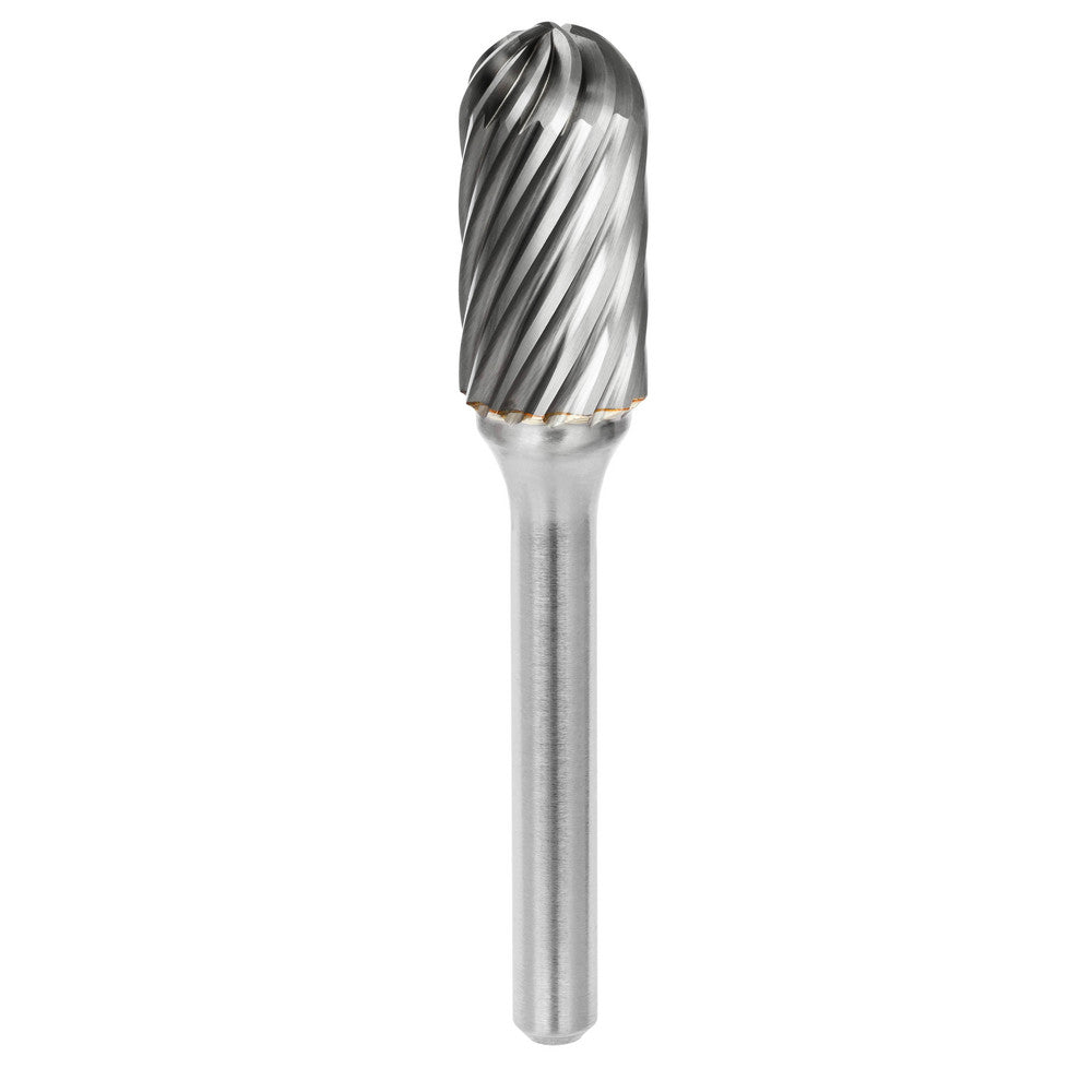 Kyocera SGS Precision Tools 19160 Abrasive Burr SC-3, 3/8" Cut Dia, Ball Nose Cylinder, INOX Cut