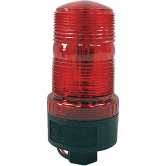 Railhead Corporation M490-LED R Double, Quad, Revolving & Single Light Red, Pipe Mount, 120VAC