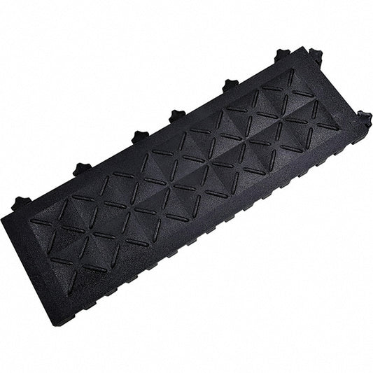 Ergo Advantage A7-B Anti-Fatigue Modular Tile Mat Dry Environment, 6" Length, 18" Wide, 1" Thick, Black