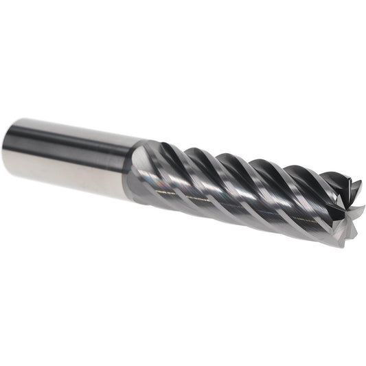 Accupro 312809 Corner Radius End Mill 1" Dia, 3-1/4" LOC, 38 deg Helix, Corner Radius End,   Series HS