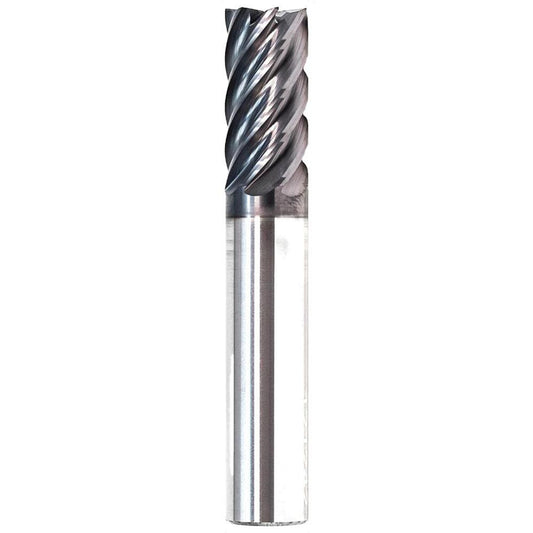 GWS 122798 Corner Radius End Mill 1/8" Dia, 1/2" LOC, 0.005" Radius, 7 Flutes, Solid Carbide