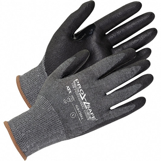 PRO-SAFE GLA-C555-L Cut-Resistant Gloves PRO-SAFE Size Large, ANSI Cut A5, Micro-Foam Nitrile, ATA & HPPE