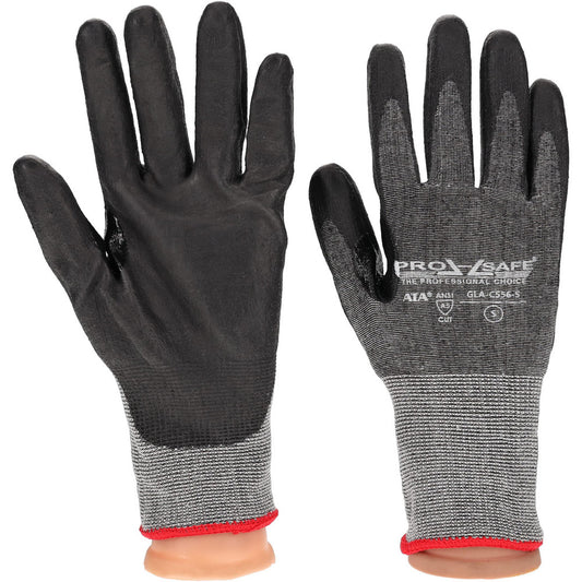 PRO-SAFE GLA-C556-S Cut-Resistant Gloves PRO-SAFE Size Small, ANSI Cut A5, Polyurethane, ATA & HPPE