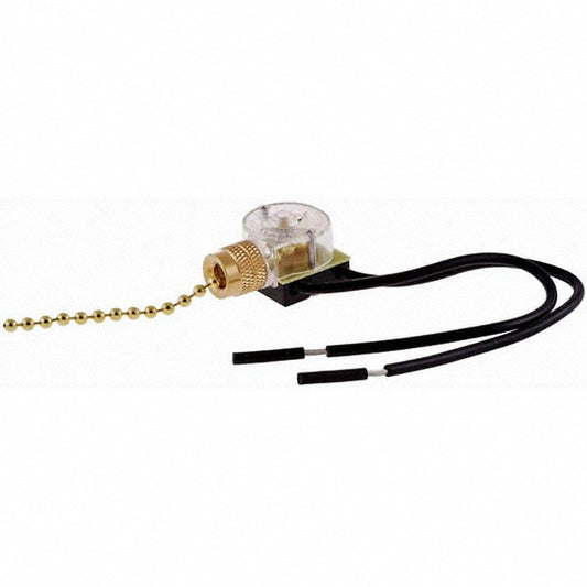 Hubbell Wiring Device-Kellems RL121 Lamp Holders Lamp Type Incandescent  Lamp Holder Style Pull Chain  Mounting Type Wire Leads  Voltage 125 VAC  Wattage 6  Housing Color Black