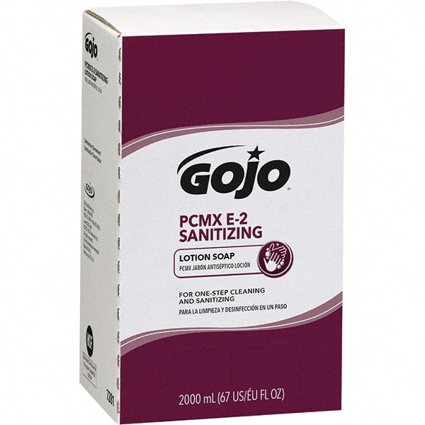GOJO 7281-04 GOJO PCMX E2 Sanitizing Lotion Soap, 2000 mL Refill for GOJO PRO TDX Dispenser, 4/Case