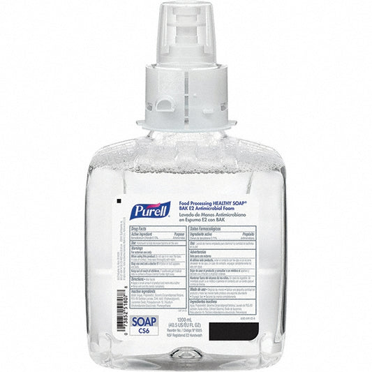 PURELL 6585-02 PURELL HEALTHY SOAP BAK E2 Antimicrobial Foam, 1200 mL Refill for PURELL CS6 Automatic Soap Dispenser, 2/Pack