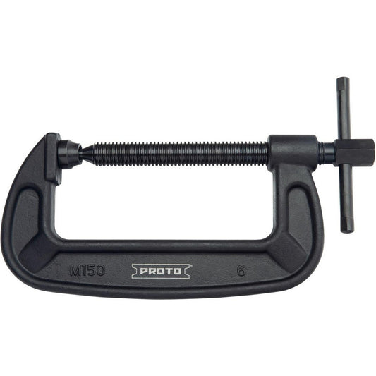 Proto J406A C-Clamps Clamp Type C-Clamps  Body Material Steel  Anvil Material Steel  Application Strength Extra Heavy-Duty  Clamping Pressure 6600lb  Throat Depth Style Standard Depth