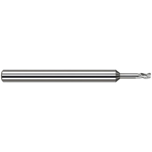 Harvey Tool 961362 Corner Radius End Mill 1/16" Dia, 3/32" LOC, 0.0050" Radius, 3 Flute, Solid Carbide
