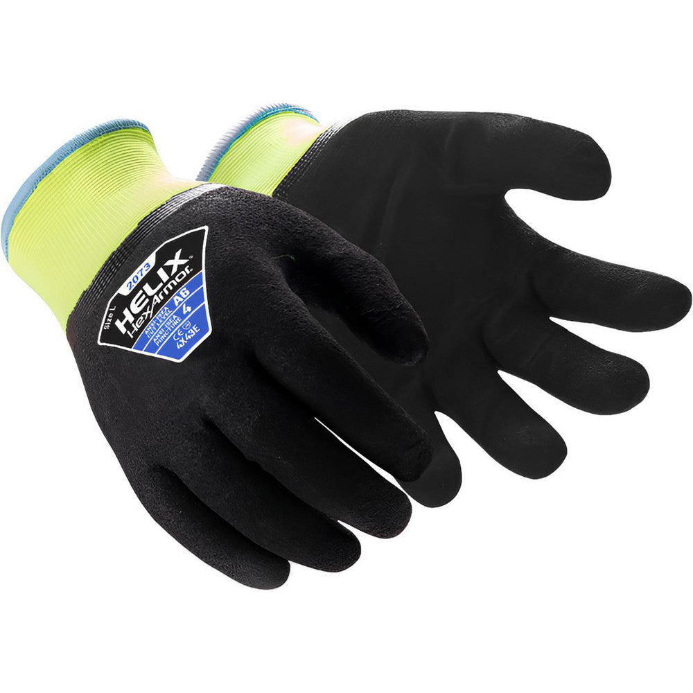 HexArmor 2073-L (9) Cut & Puncture-Resistant Gloves Size L, ANSI Cut A6, ANSI Puncture 4, Abrasion Level 4, Nitrile, Acrylic & Fiberglass Blend