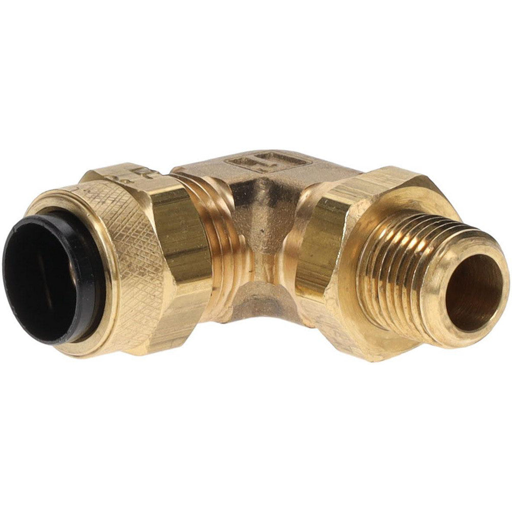 Parker 169PS-6-2 Compression Tube Swivel Elbow 1/8" Thread, 3/8" Tube OD, Compression x MNPT