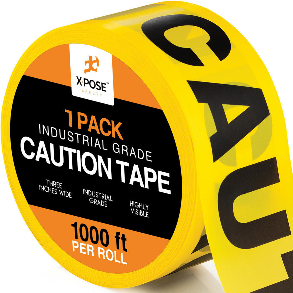 Xpose Safety PCT-1-X 1,000' x 3" x 2 mil Polyethylene Barricade Tape
