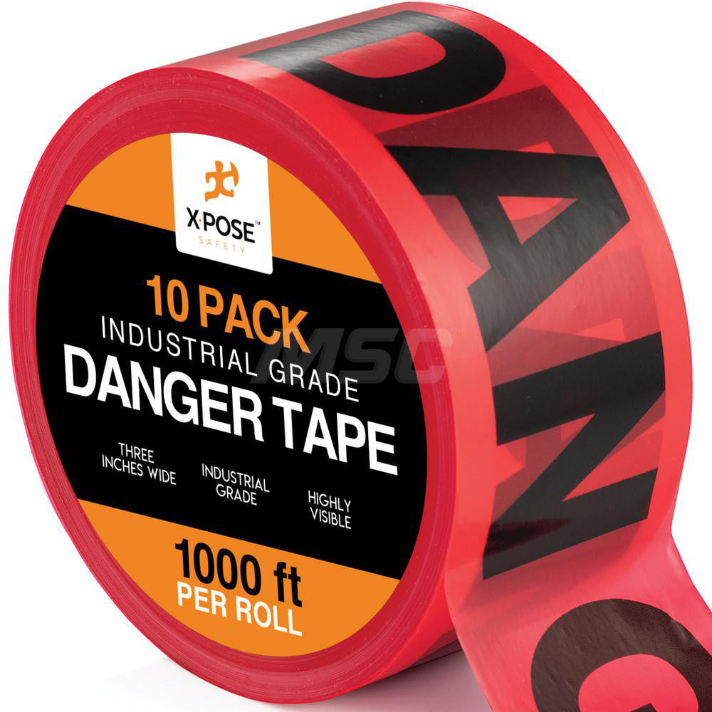Xpose Safety PDT-1-X 1,000' x 3" x 2 mil Polyethylene Barricade Tape
