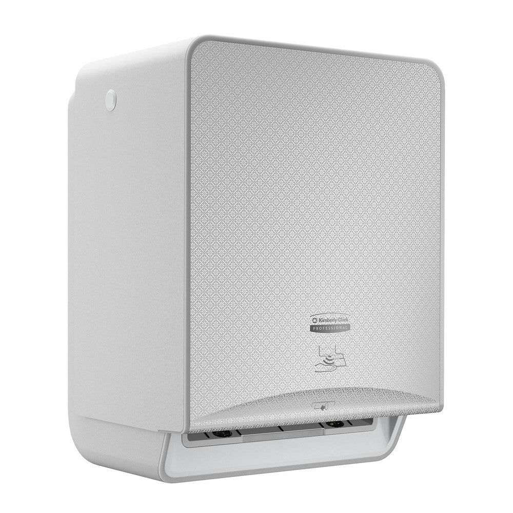 Kimberly-Clark Professional 53691 ICON Automatic Hard Roll Towel Dispenser, with Silver Mosaic Design Faceplate, 16.53" x 12.41" x 10.19"