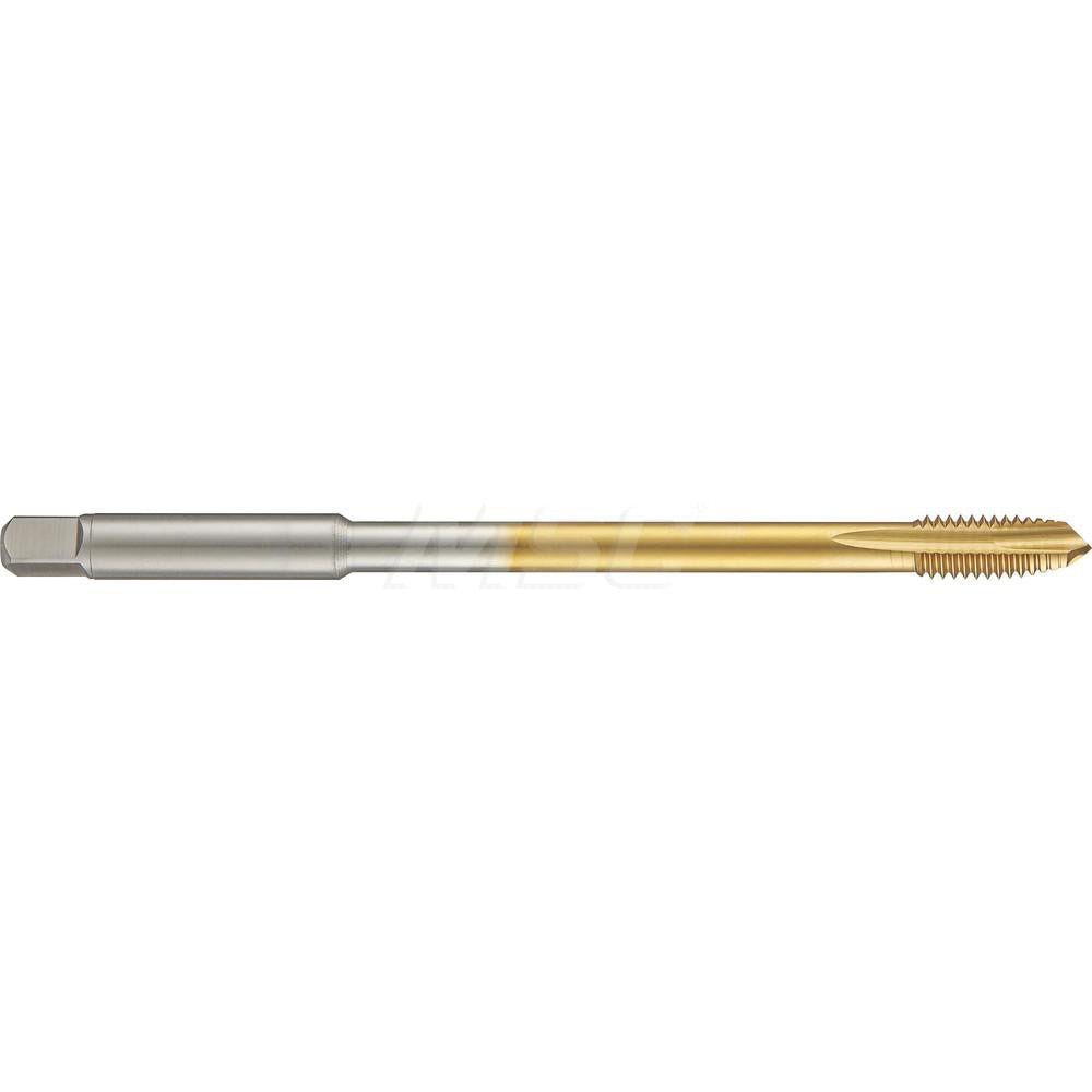 Guhring 9045690100000 Spiral Point Tap M10x1.50 Metric, 3 Flutes, 3 to 5P, 6H Class of Fit, HSS-E, TiN Coated