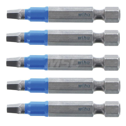 Wiha 70282 Power Screwdriver Bit #2 Square Speciality Point Size, 1/4" Hex Drive
