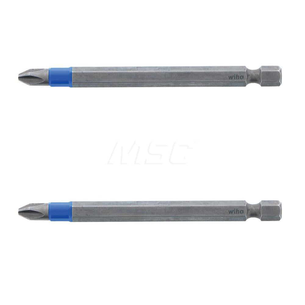 Wiha 70302 Power Screwdriver Bit #2 Phillips, 1/4" Hex Drive
