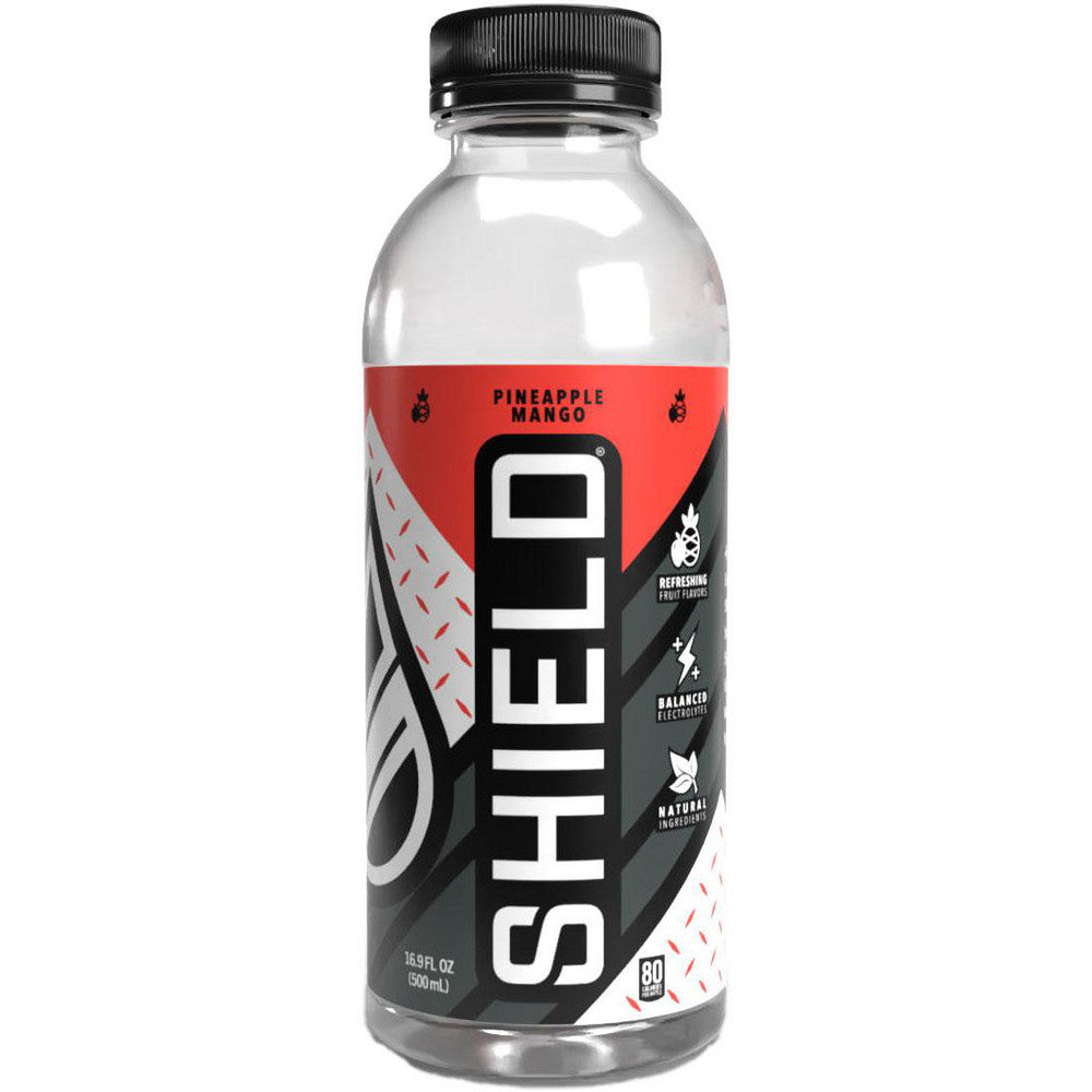 Shield 02-02-16.9-12-PM Activity Drink SHIELD, 16.9 oz, Bottle, Pineapple Mango, Ready-to-Drink Yields 16.9 oz